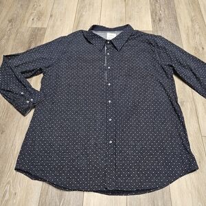 Craft + Flow Navy Blue Pocket Button Down Men's 3XL Business Casual Preppy